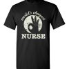 $18.95 – Funny Nurse Graphic Quote T-Shirts saying World's Okayest Nurse T-Shirt