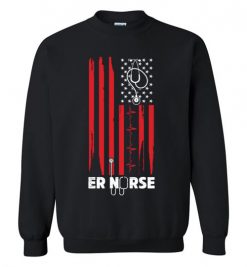 $29.95 – American ER Nurse Funny Funny Sweatshirt