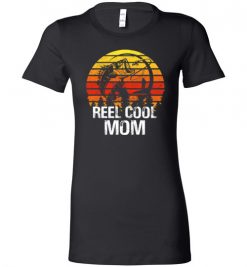 $19.95 – Reel Cool Mom Shirt - Bass Fish Gift Idea for Fisherwoman Lady T-Shirt