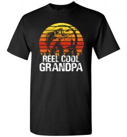 $18.95 – Reel Cool GrandPa Shirt – Bass Fish Gift Idea for Fisherman T-Shirt