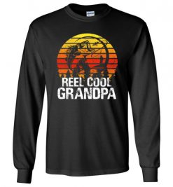 $23.95 – Reel Cool GrandPa Shirt – Bass Fish Gift Idea for Fisherman Long Sleeve T-Shirt