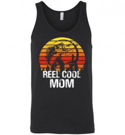 $24.95 – Reel Cool Mom Shirt - Bass Fish Gift Idea for Fisherwoman Unisex Tank