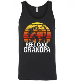 $24.95 – Reel Cool GrandPa Shirt – Bass Fish Gift Idea for Fisherman Unisex Tank