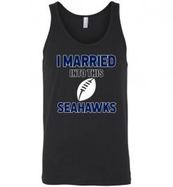 $18.95 – I Married Into This Seattle Seahawks Funny Football NFL T-Shirt, Hoodie, Tank, Long Sleeve, Ugly Christmas Sweater