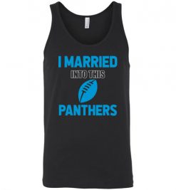 $18.95 – I Married Into This Carolina Panthers Funny Football NFL T-Shirt, Hoodie, Tank, Long Sleeve, Ugly Christmas Sweater