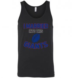 $18.95 – I Married Into This New York Giants Funny Football NFL T-Shirt, Hoodie, Tank, Long Sleeve, Ugly Christmas Sweater.