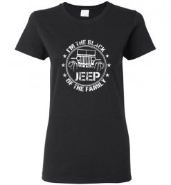 $18.95 – I'm the Black of The Family: Jeep Skeleton Halloween T-Shirt